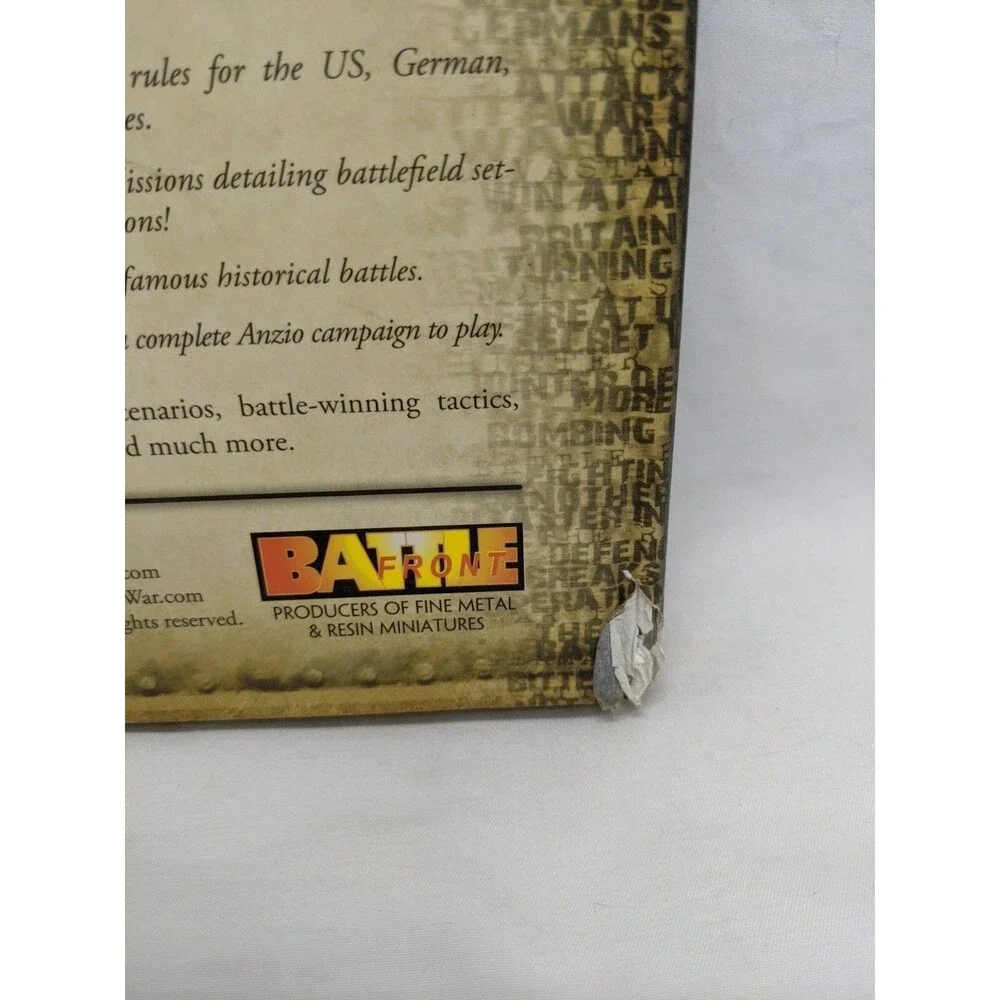 Lot Of (2) Flames Of War World War II Miniatures Game Rulebooks Hardcover Mini